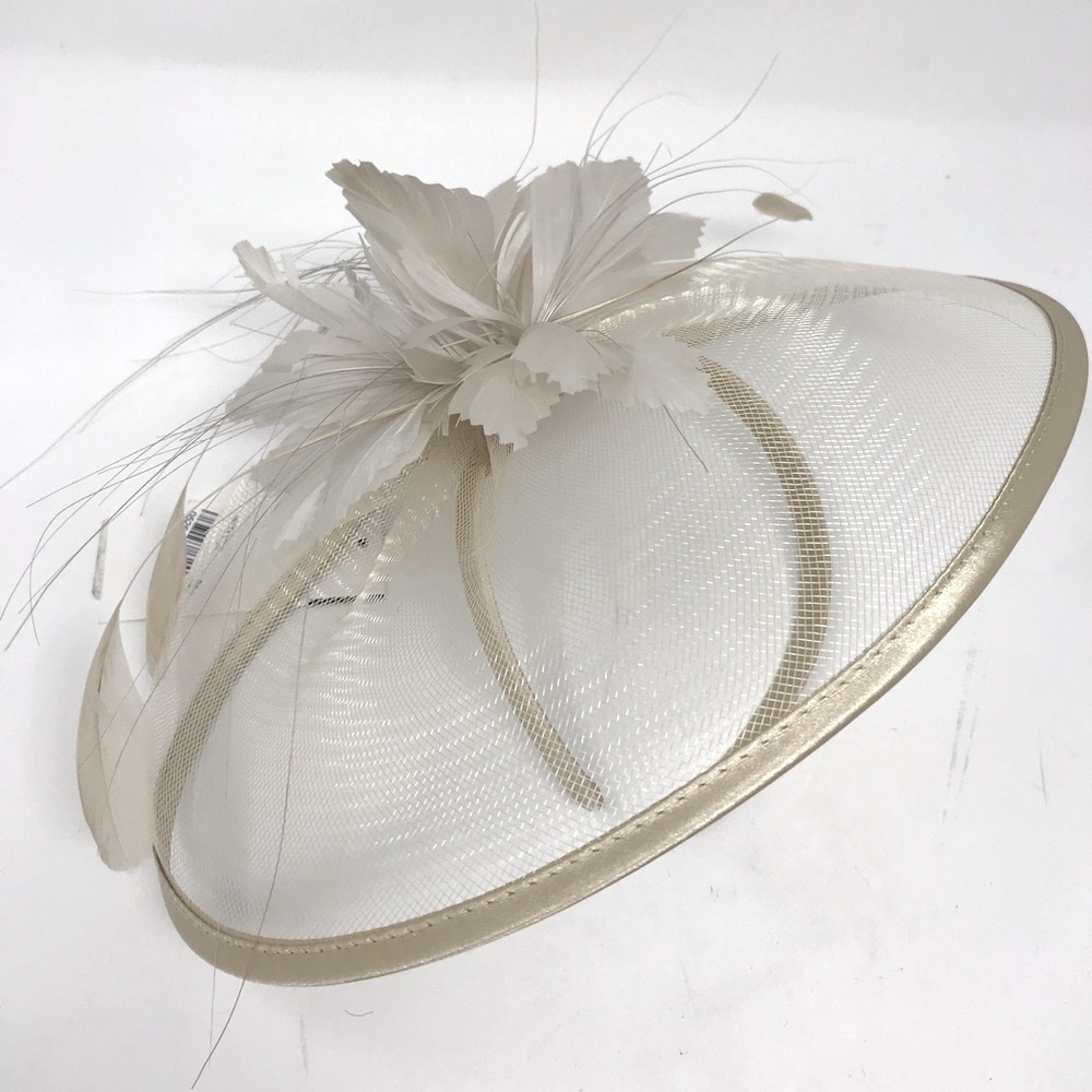 August Hats Umbrella Fascinator Feathers One Size NWOT